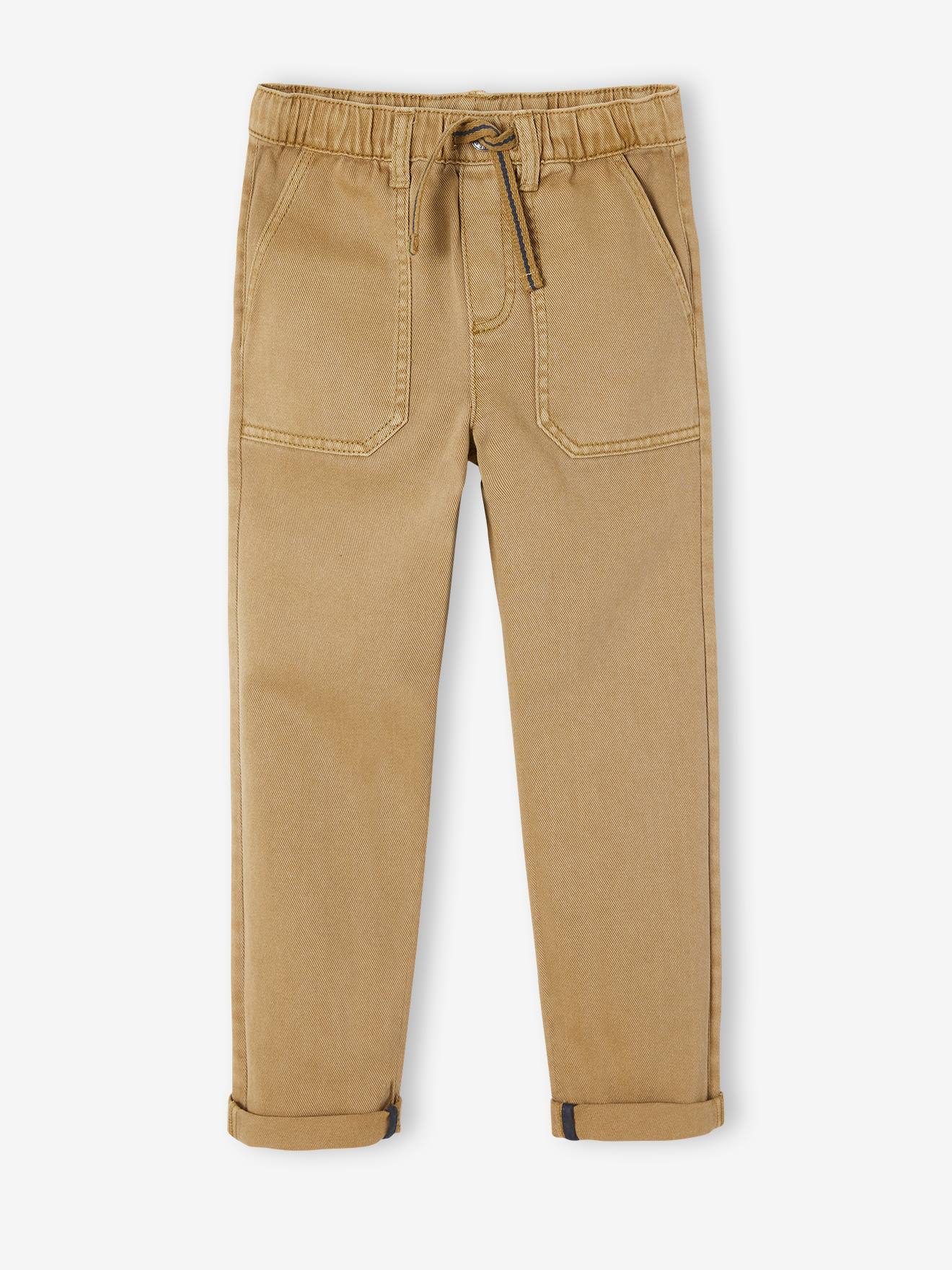 Vertbaudet Jungen Hose mit Schlupfbund Oeko-Tex - camelfarben