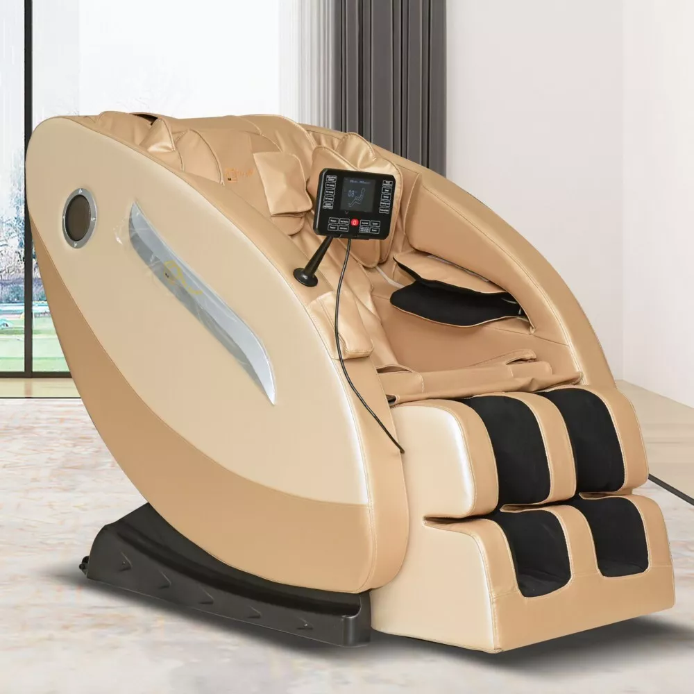 Happy Home Happy Home elektrischer Massagesessel mit Airbag Massage für Arme, Beine und Schultern creme