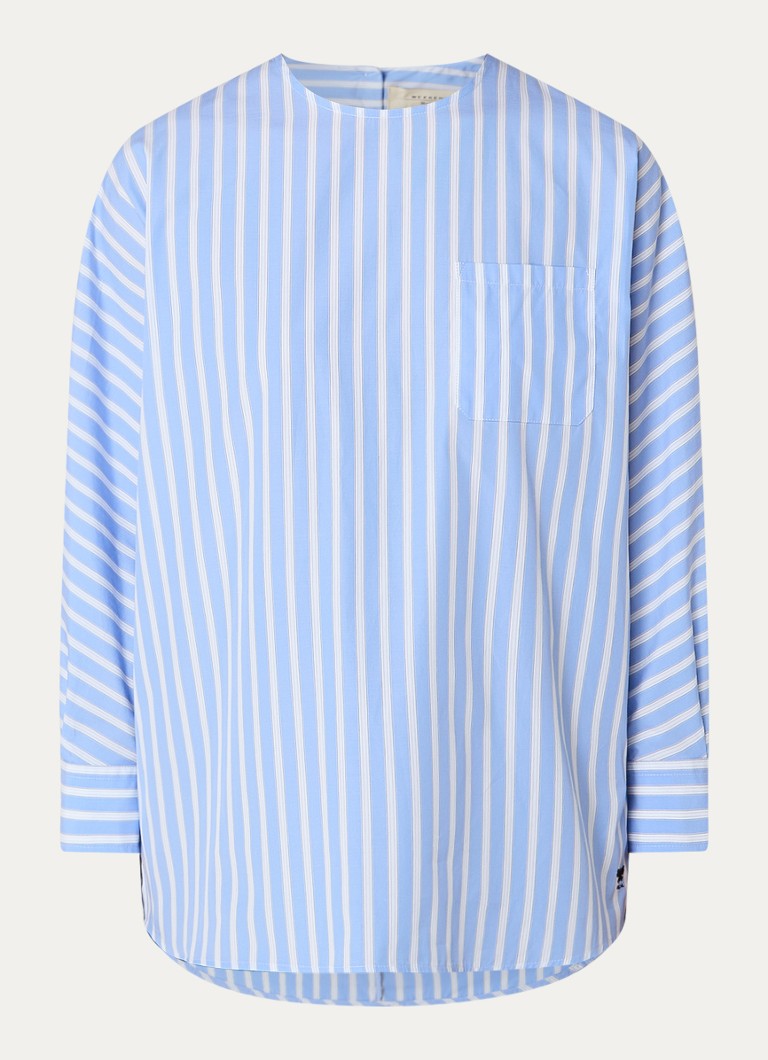 MaxMara  Emanuel tuniek met streepprint en borstzak