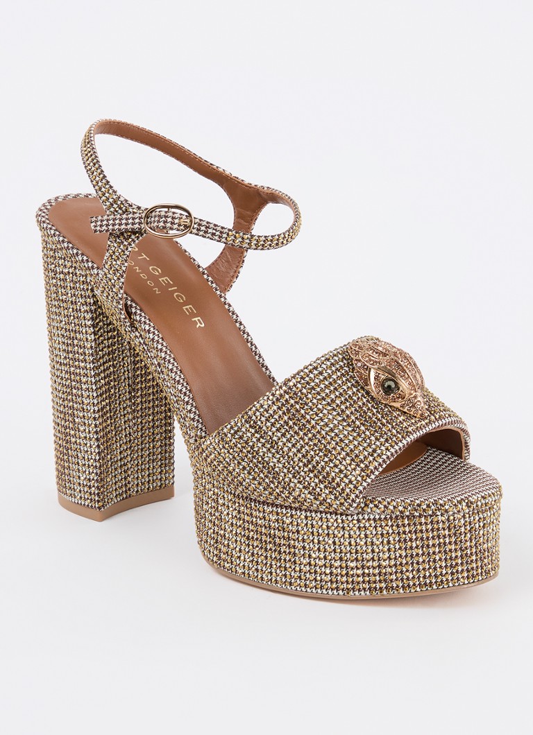 Kurt Geiger Kensington Platform sandals with rhinestones