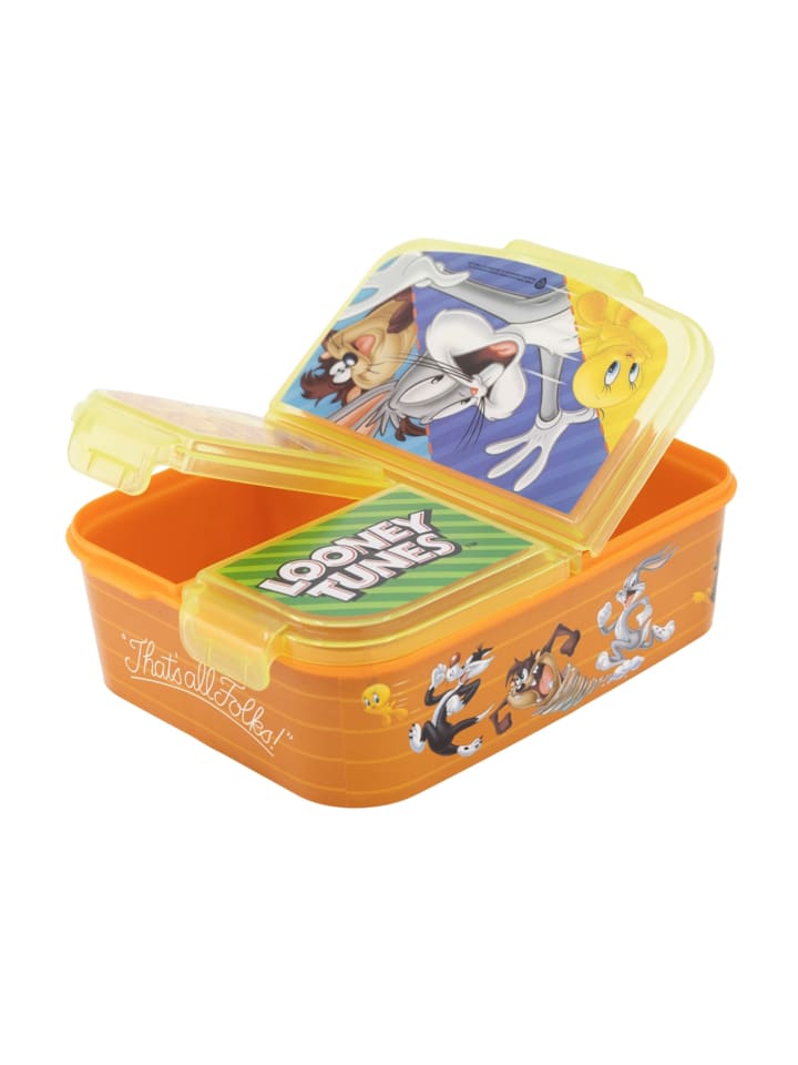 Looney Tunes  Brotdose Bugs Bunny Premium Lunchbox mit 3 Fächern in Orange günstig kaufen onesize