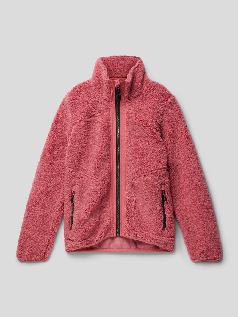 Jacke aus Teddyfell in pink