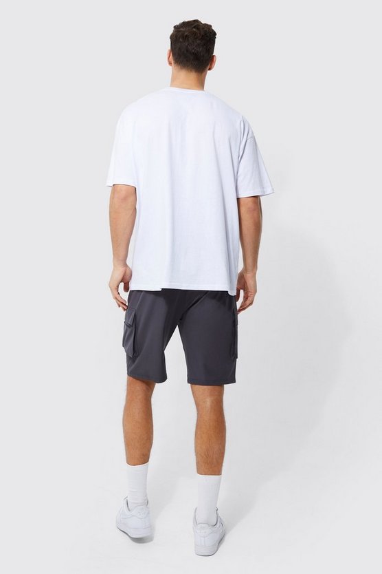 Tall Cargo-Shorts mit 4-Way Stretch und elastischem Bund