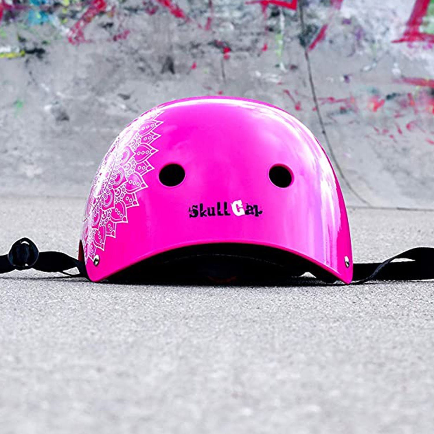 Skullcap Fahrradhelm PINK MANDALA S