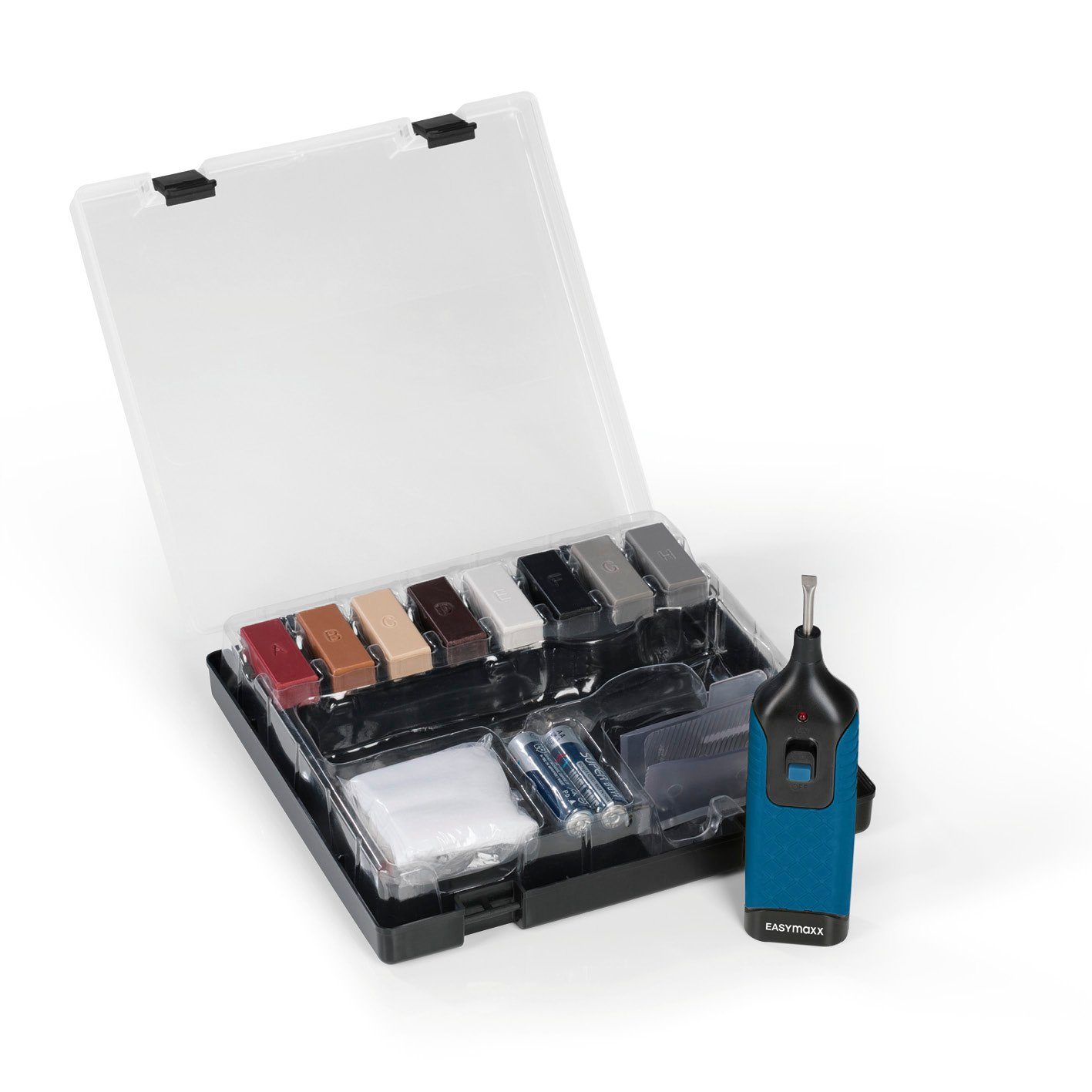 EASYmaxx Bodenfliese Reparatur-Set Fliesen & Steinböden - 16-tlg., Blau