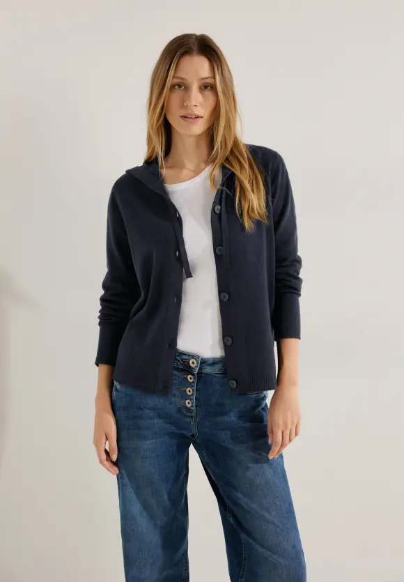 CECIL Kapuzen Strickjacke