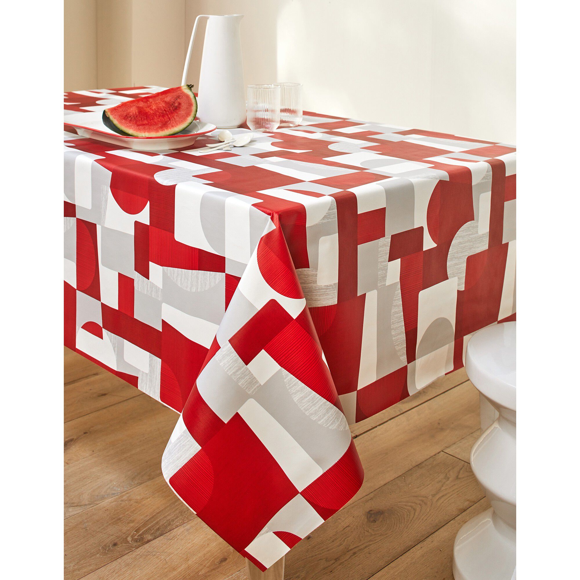 Nappe toile cirée imprimé Patch duo
