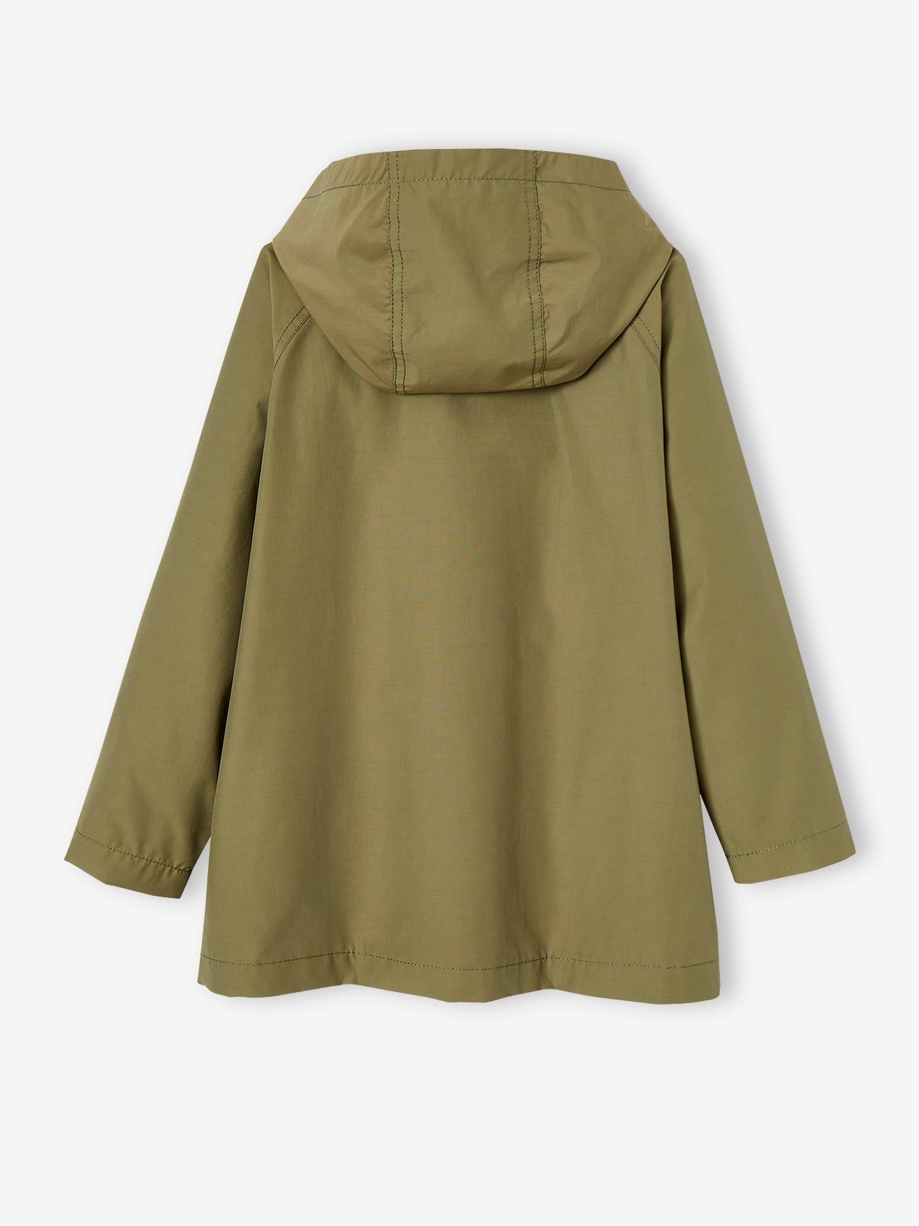 Trench à capuche mi-saison fille beige