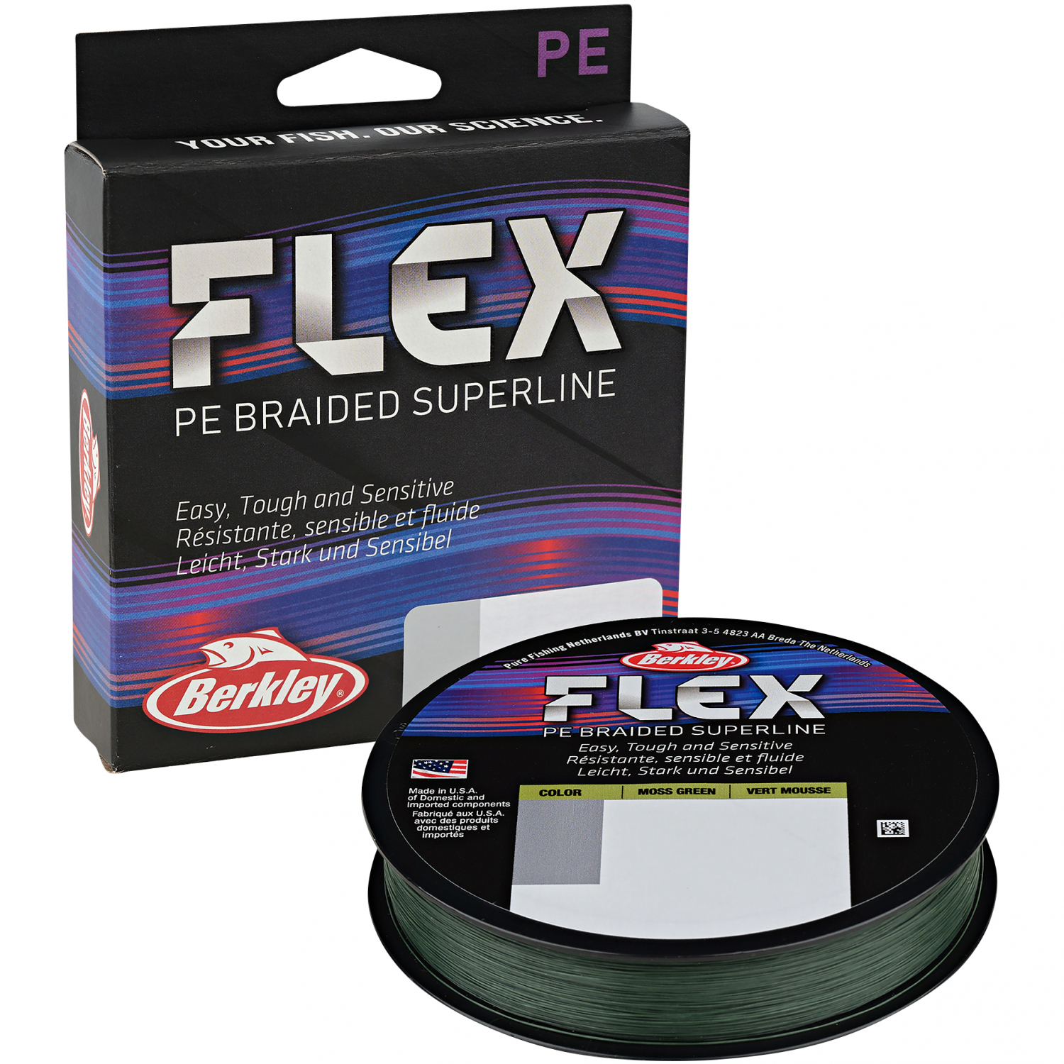 Berkley Angelschnur Flex Braid Superline (moss green, 275 m)