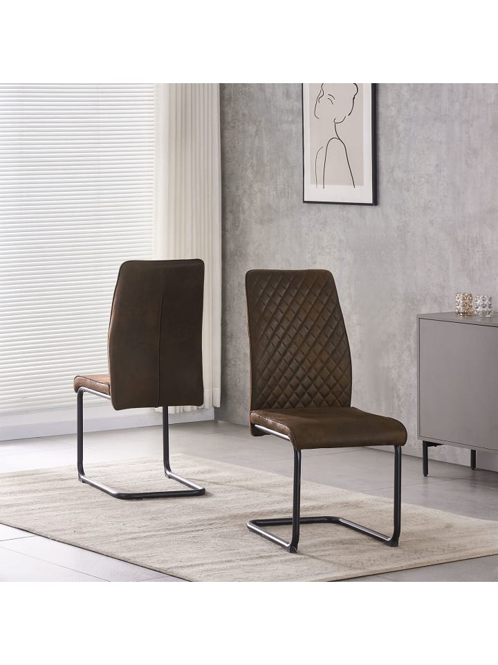 B&D Home Esszimmerstuhl THEO in Braun günstig kaufen