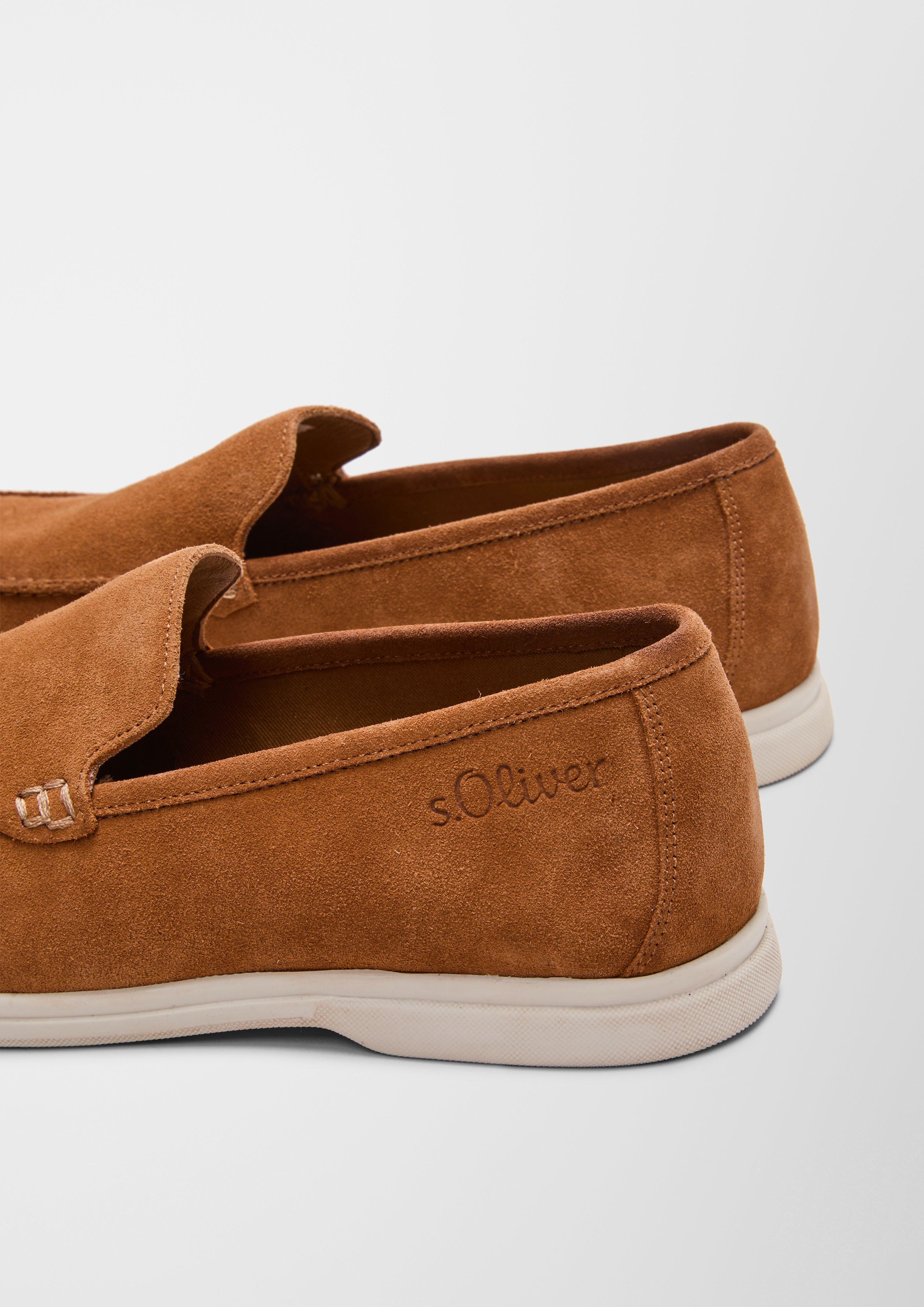 Velours-Slipper mit Ziernaht  102.301.107.14606-305