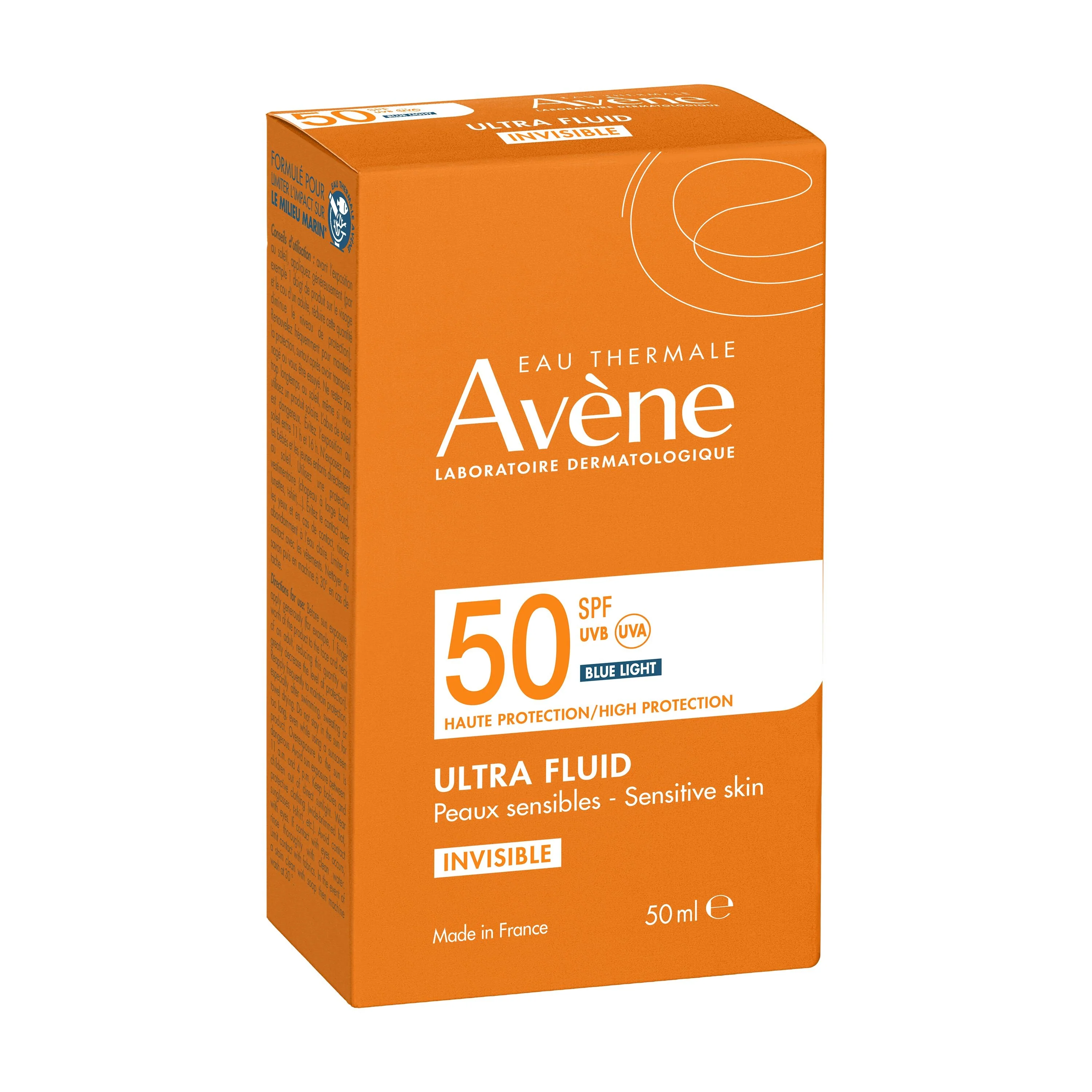 Suncare Ultra Fluid Invisible SPF50 - Visokozaštitna krema za sunčanje za lice.