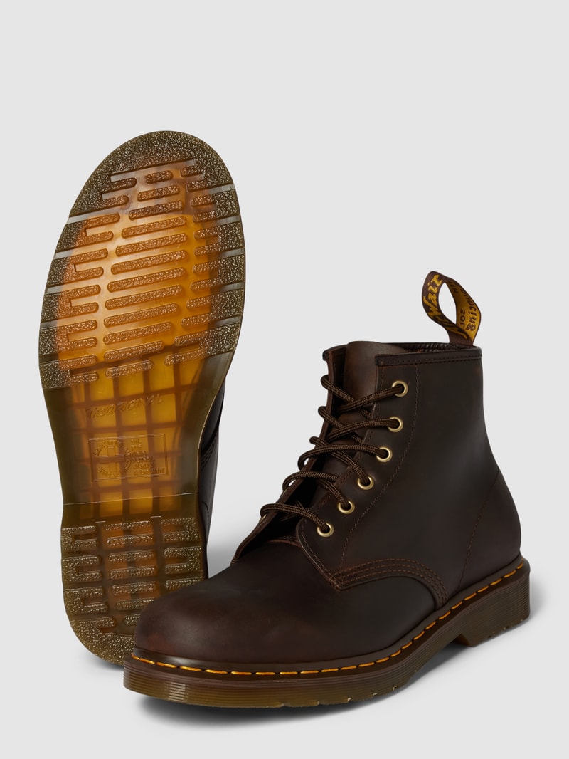 Boots aus Leder Modell 'EYE' in mittelbraun
