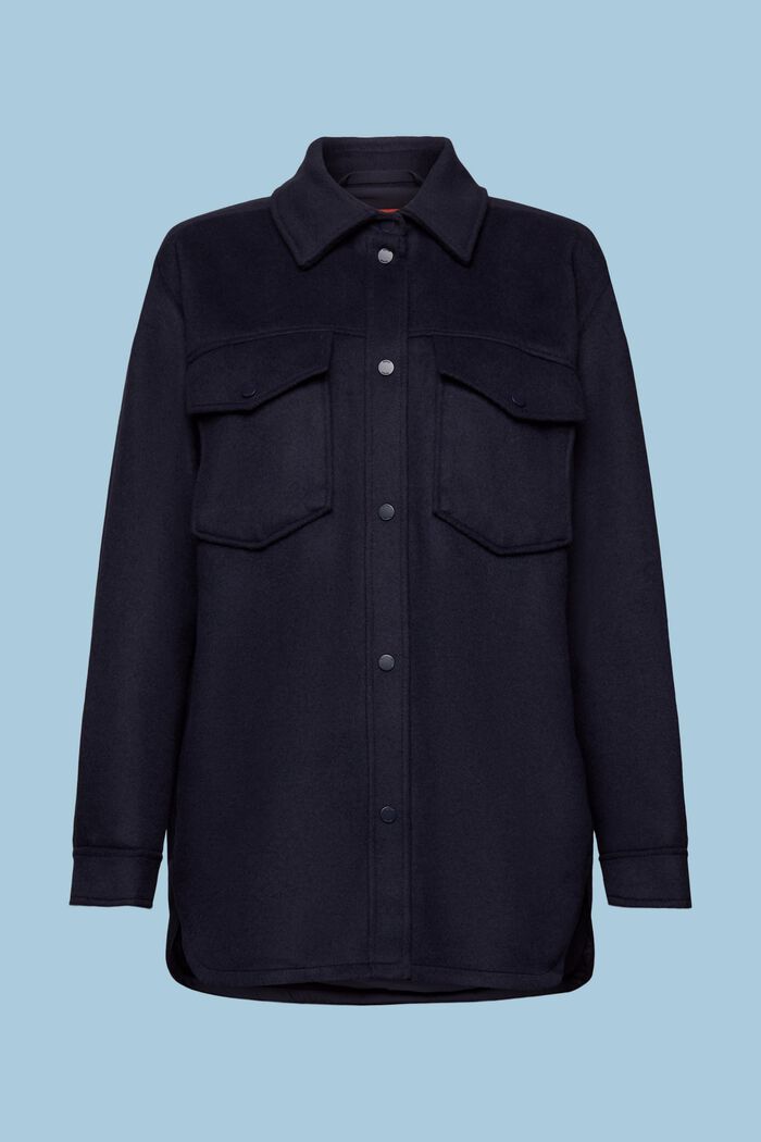 Overshirt aus Wollmix
