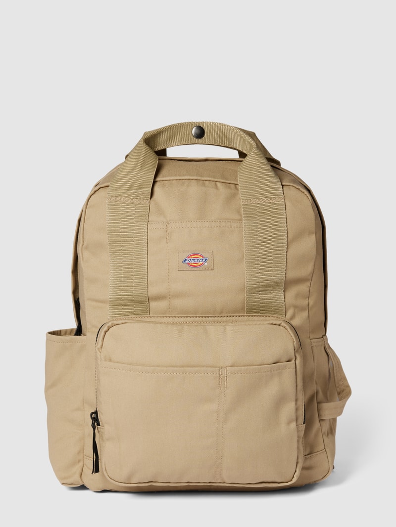 Rucksack mit Label-Patch Modell 'LISBON' in khaki
