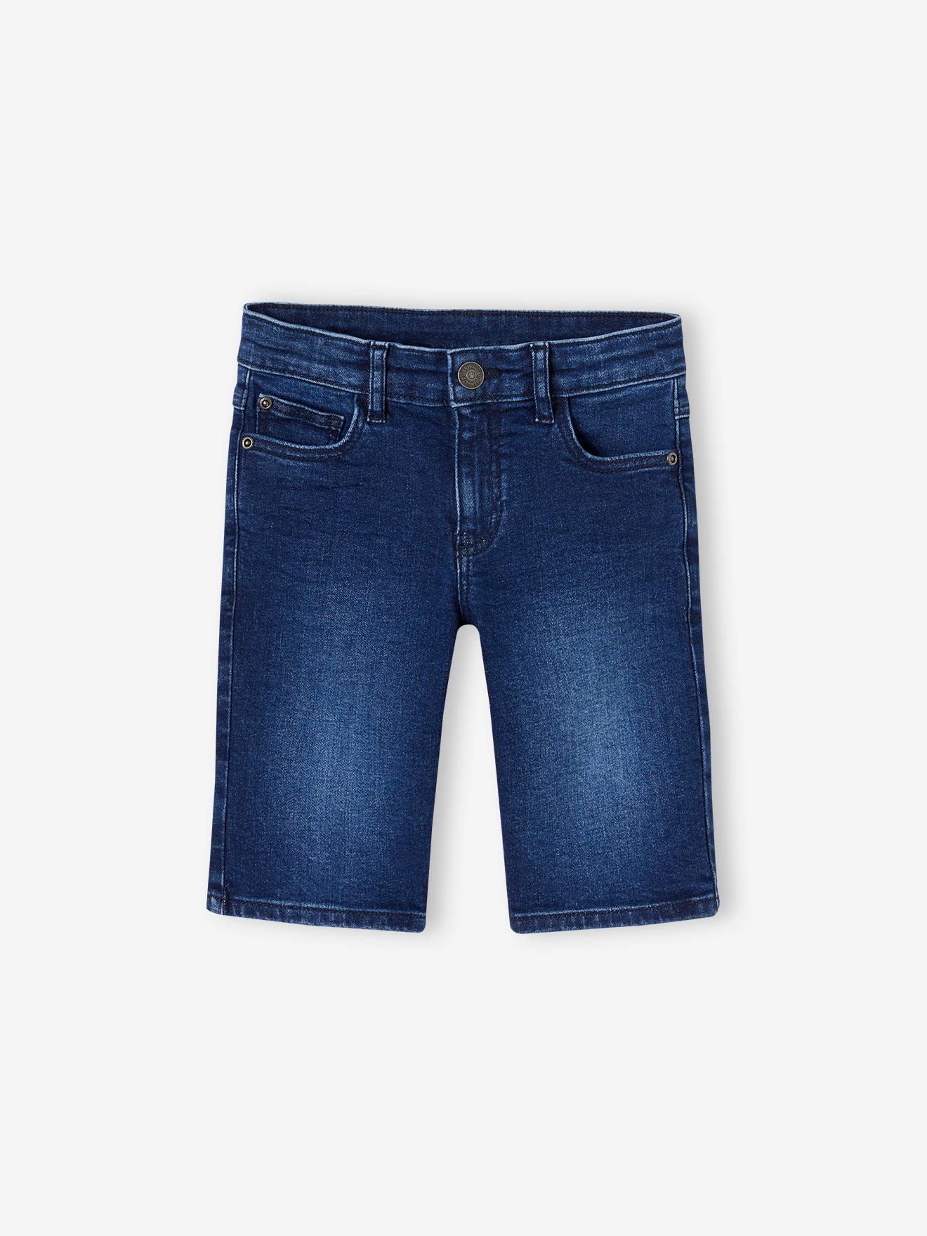 Vertbaudet Jungen Jeansshorts BASIC Oeko-Tex - double stone