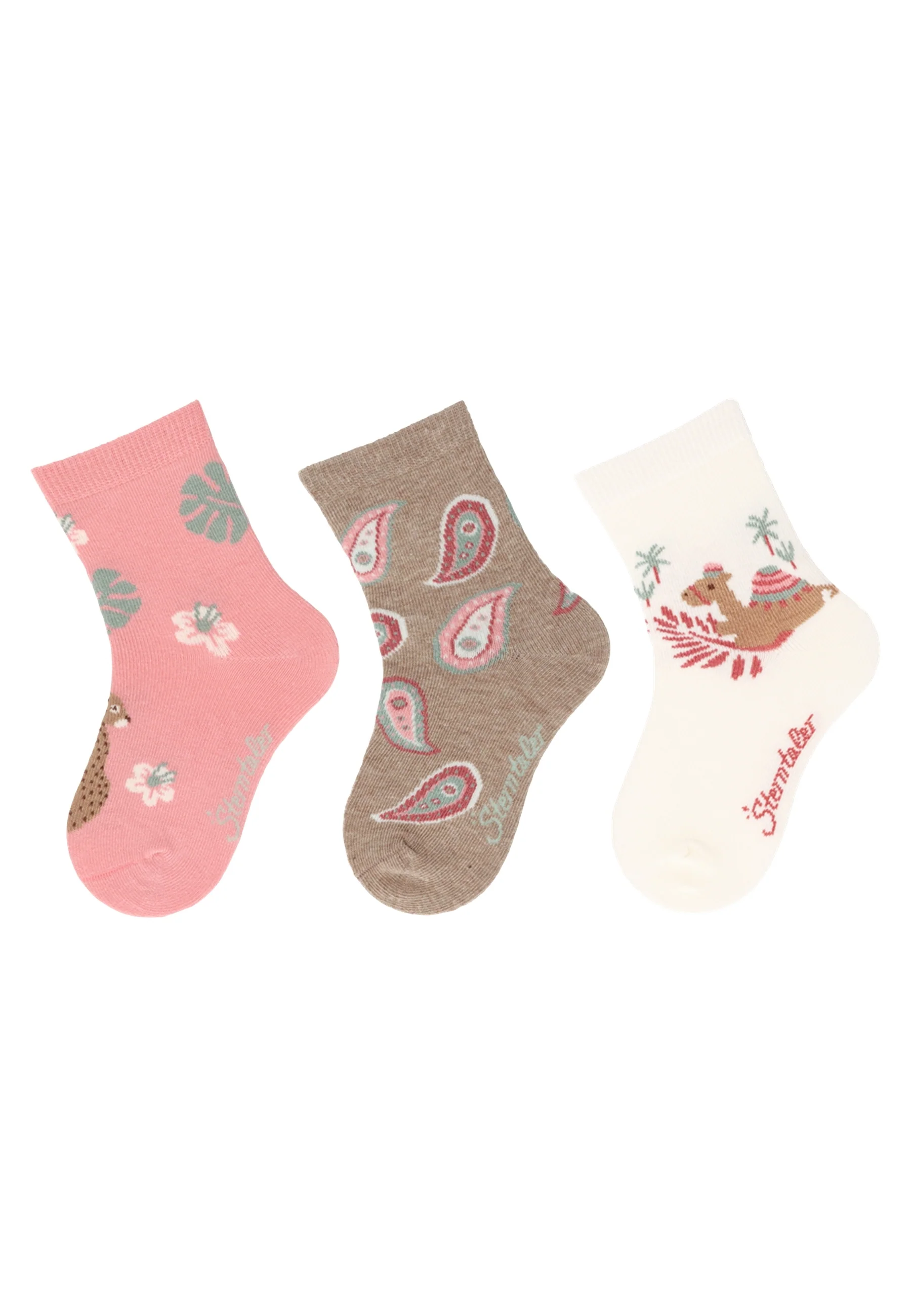 Socken im 3er Pack mit Motiv Orient in versch. Farben