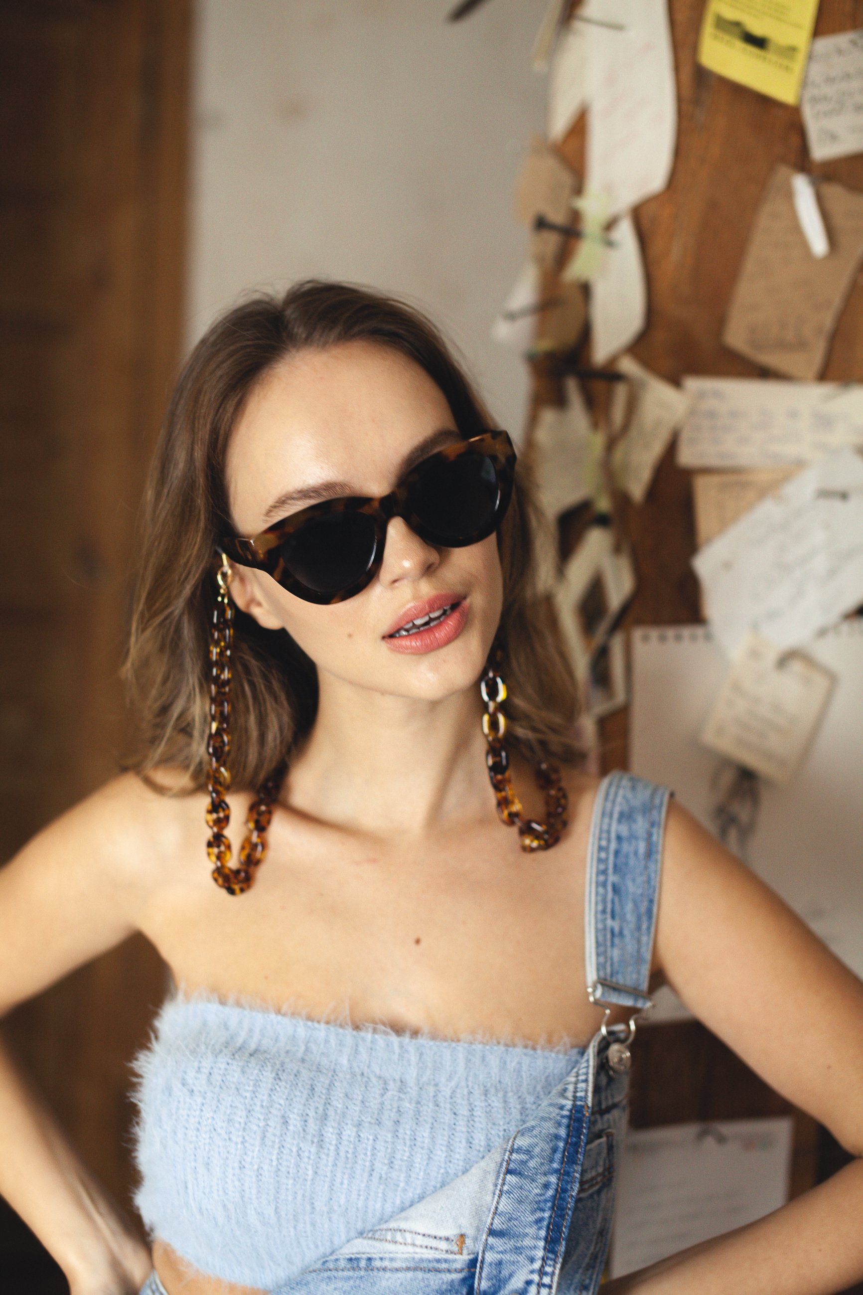 GERNEO Brillenkette ERNEO® - Puglia – Maskenhalter & Brillenkette Gold aus Acryl, korrosionsbeständig einzigartig hochwertige Brillen Kette Brillenband