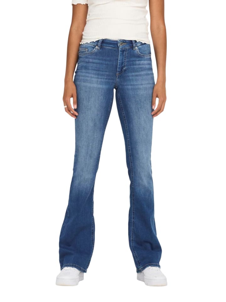 ONLY Jeans ONLBLUSH MID FLARED REA1319 flared in Blau günstig kaufen