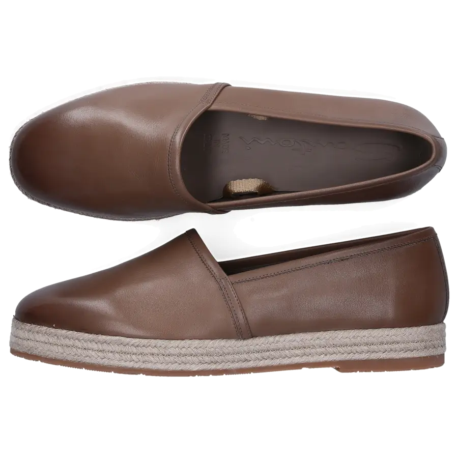 Santoni - Espadrilles 57978 Kalbsleder - grau
