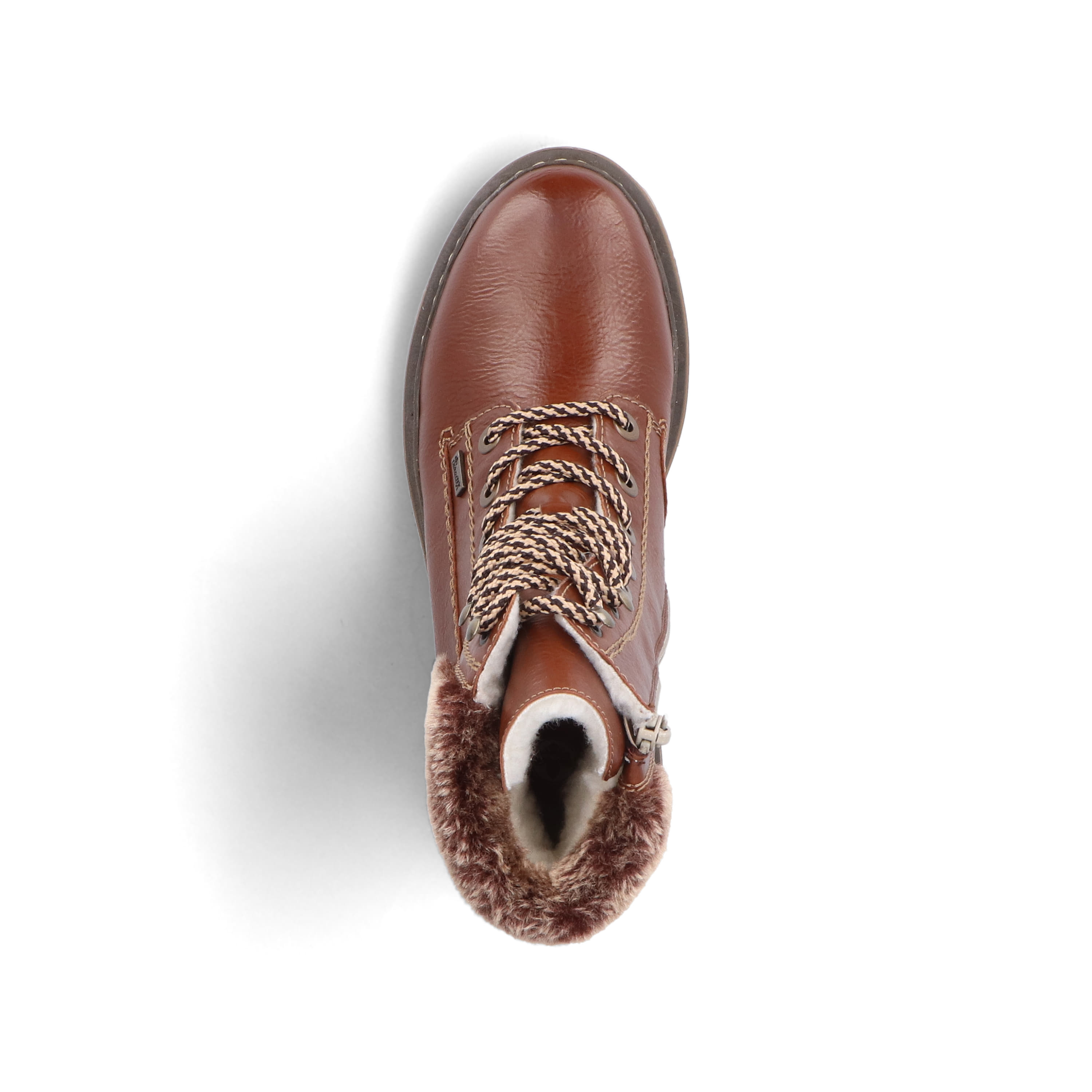 Rieker Damen Schnürstiefel fuchsbraun
