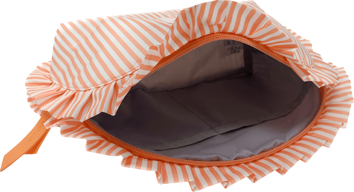 Kulturbeutel orange Streifen, 1 St