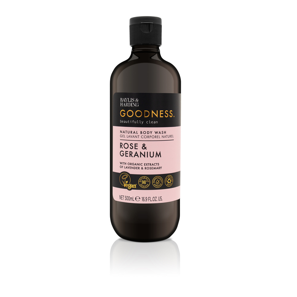 baylis & harding Gel lavant corporel Goodness 500ml - Rose & Geranium Gel lavant