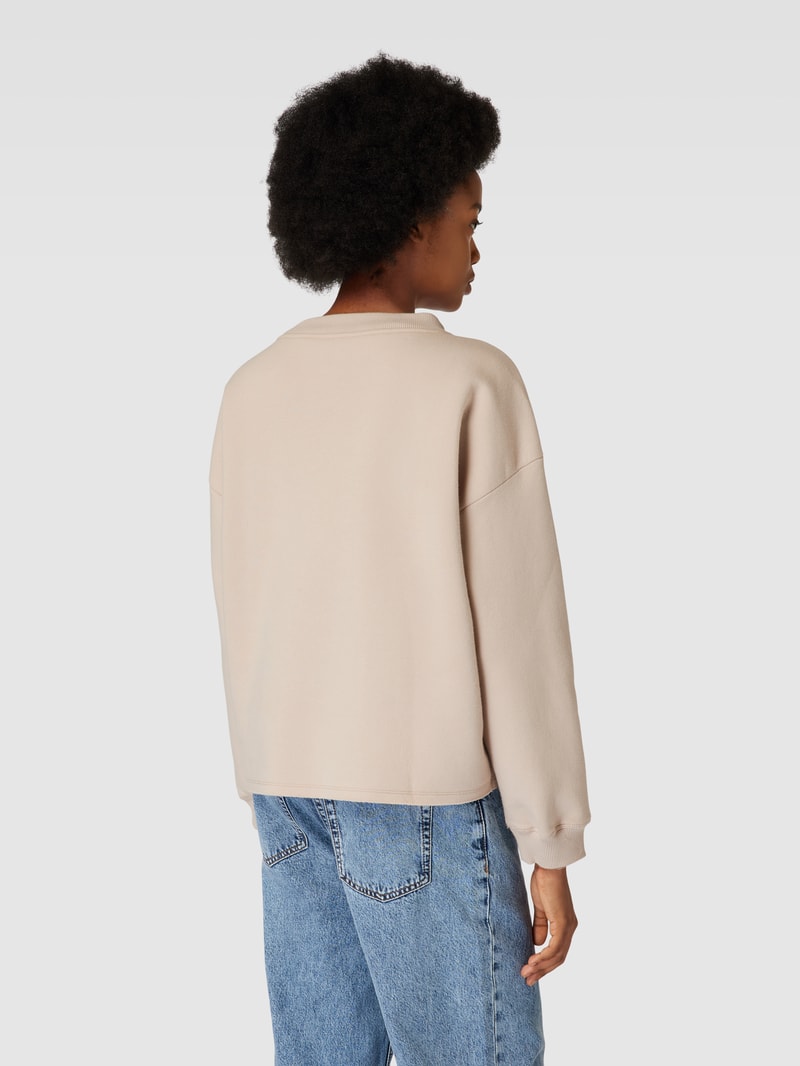 Sweatshirt mit Motiv-Print Modell 'Daisy' in beige
