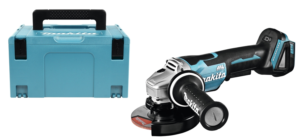 Makita DGA508ZJ 18V vinkelsliber 125 mm med motorbremse ekskl. batterier og oplader