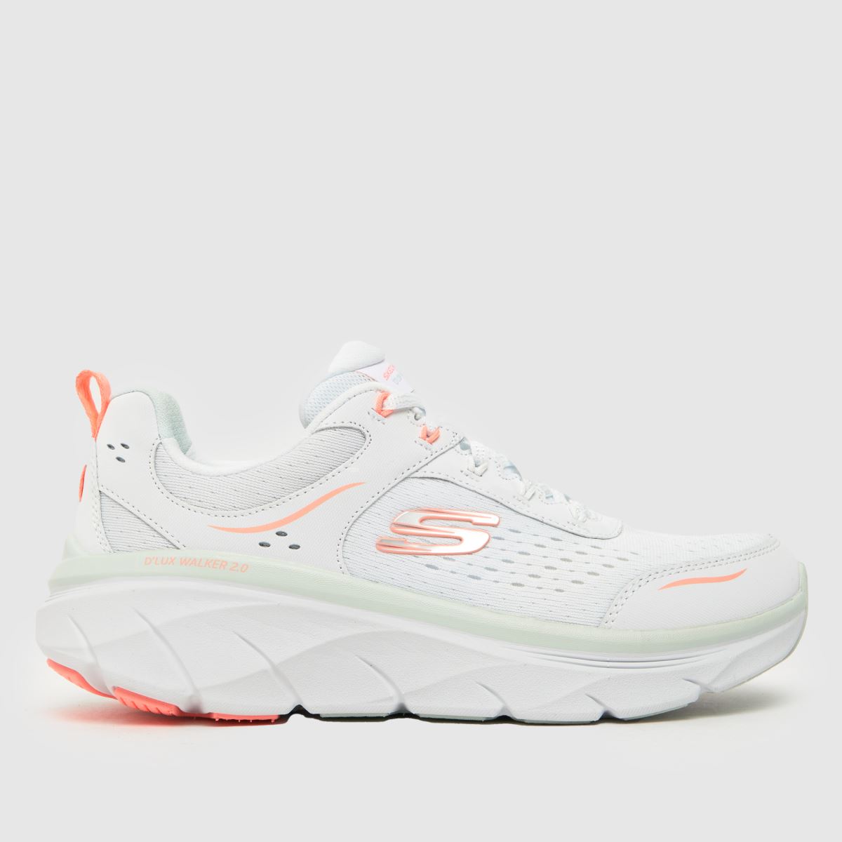 SKECHERS – Dlux Walker 2.0 – Vita, flerfärgade sneakers