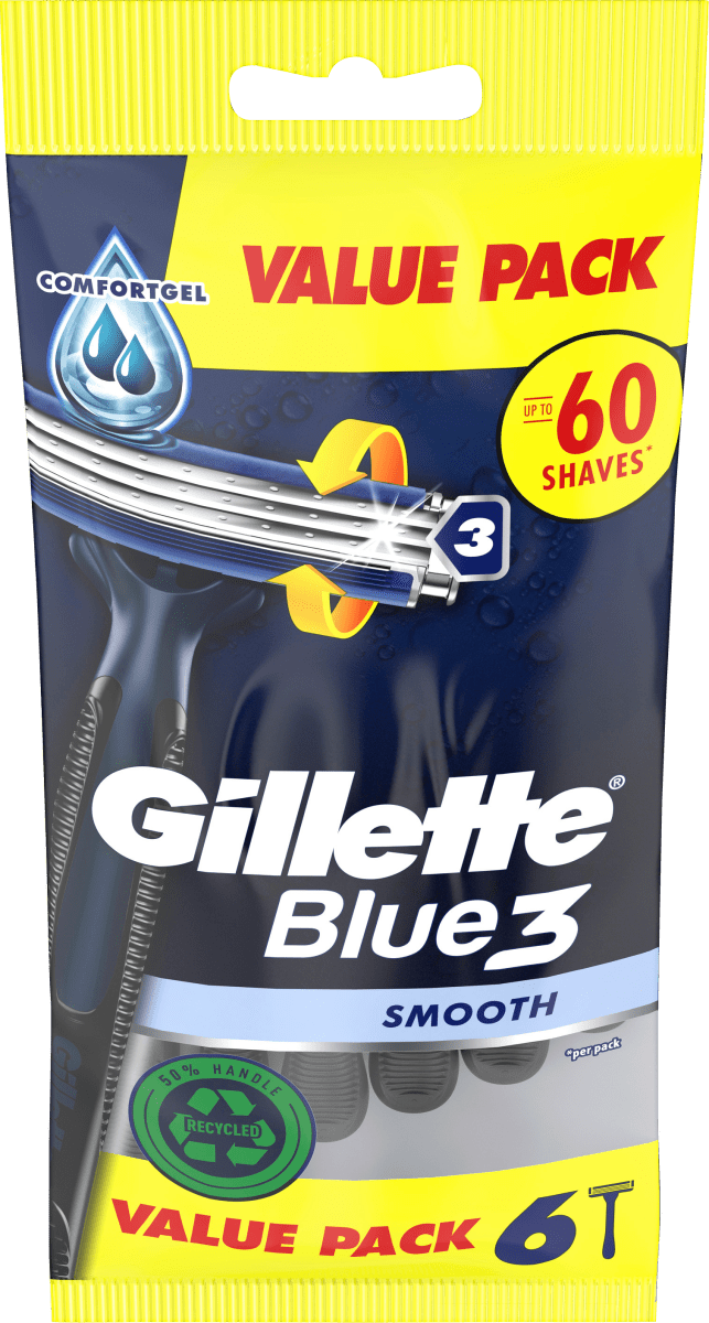 Einwegrasierer, Blue3 Smooth, 6 St