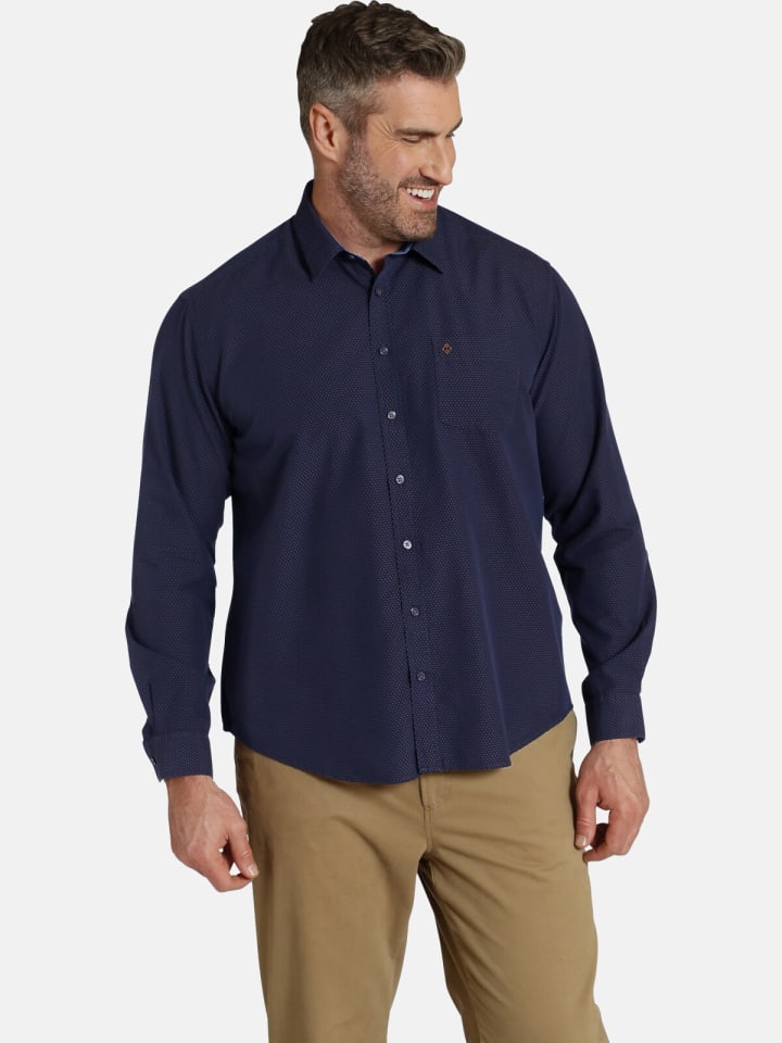 Charles Colby Hemd DUKE RYE in blau günstig kaufen