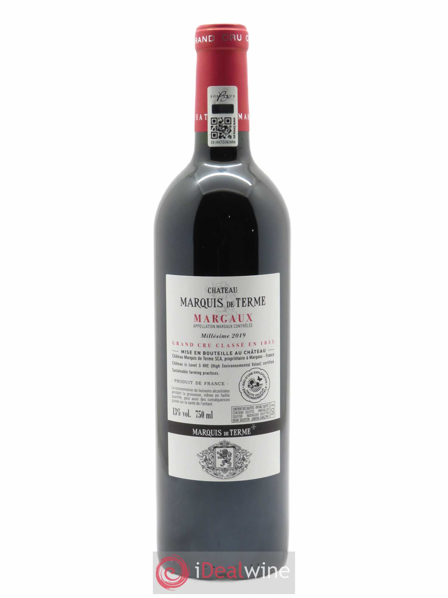 Château Marquis de Terme 4ème Grand Cru Classé  2019 - Lot de 1 Bouteille