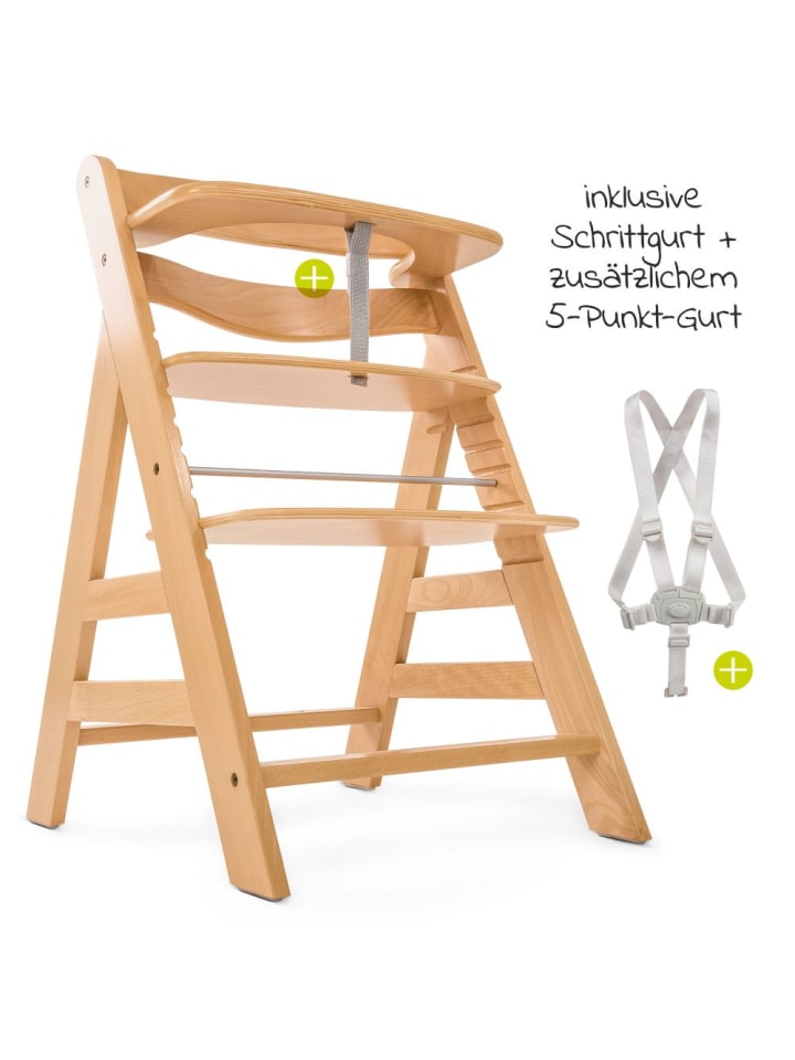 Hauck Hochstuhl Alpha Plus Natur - im Sparset inkl. in grau,schwarz günstig kaufen onesize