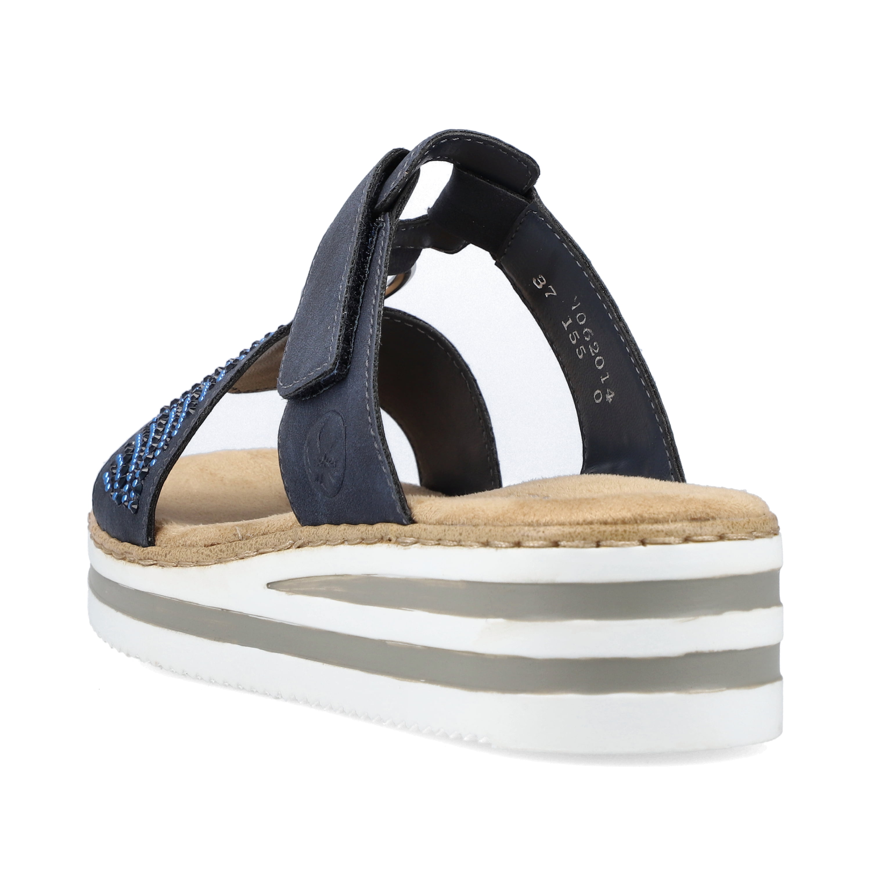 Rieker Damen Pantoletten marineblau