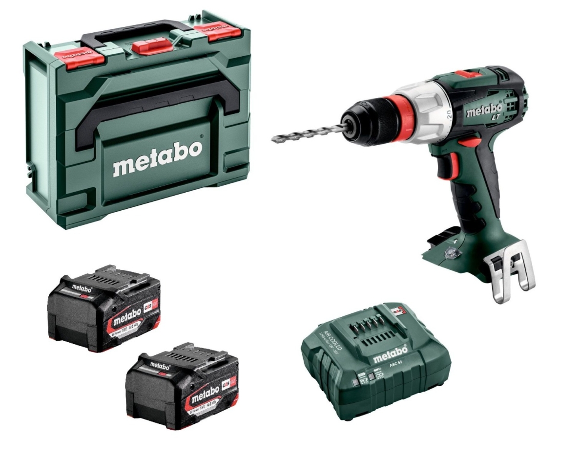 Metabo 602104500 BS18LT Mașină de șlefuit rapidă cu acumulator Li-ion de 18 volți, 4,0 AH