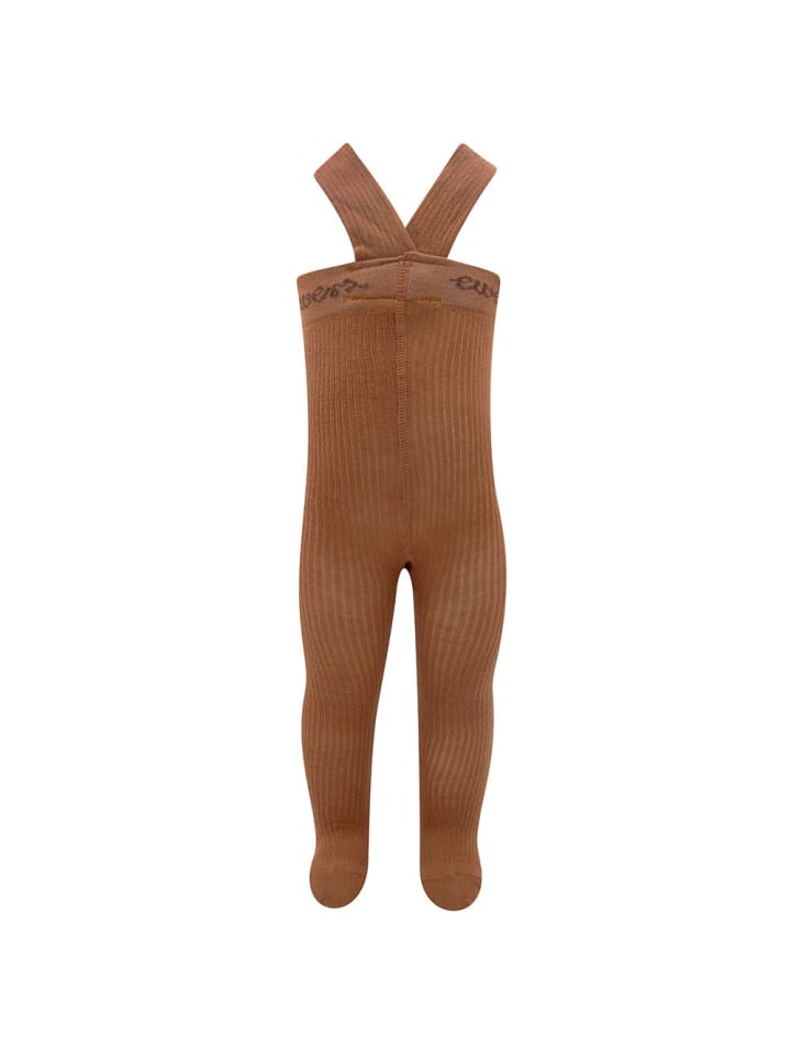 ewers Strumpfhose Rippe mit Trägern in brick günstig kaufen