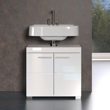 INOSIGN Waschbeckenunterschrank Avena Höhe 56 cm, Badezimmerschrank mit 2 Türen und Aussparung
