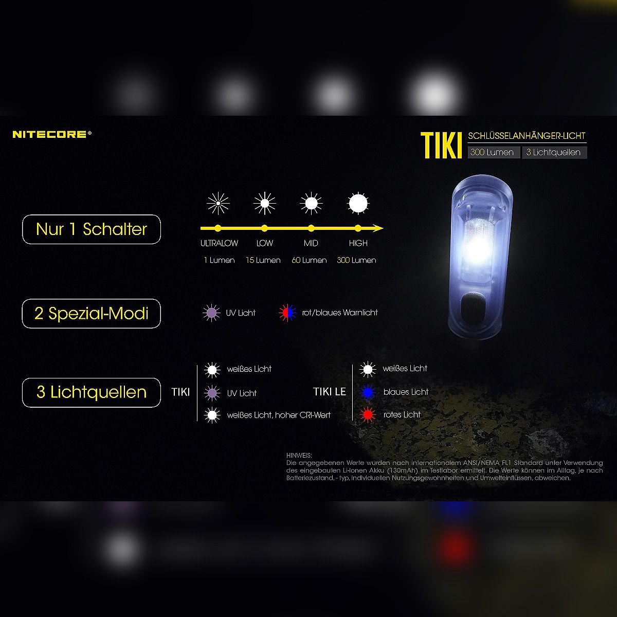 LED Lampe TIKI