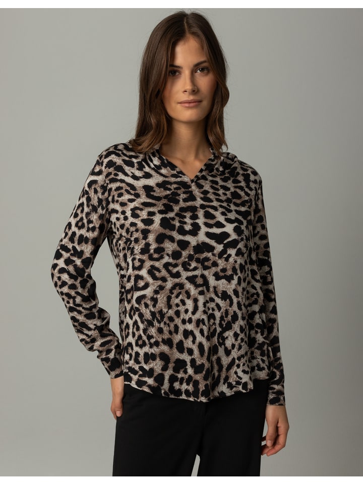 More & More Leoprintbluse in schwarz günstig kaufen