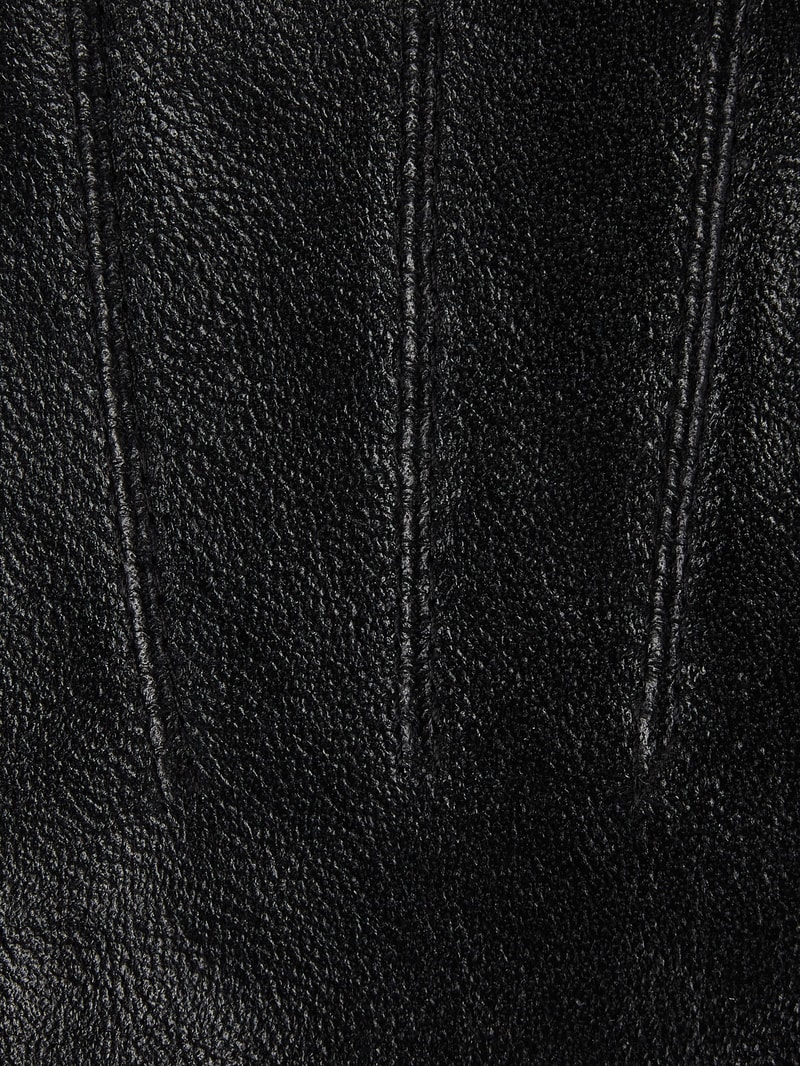 Handschuhe aus Leder Modell 'Lara' in schwarz