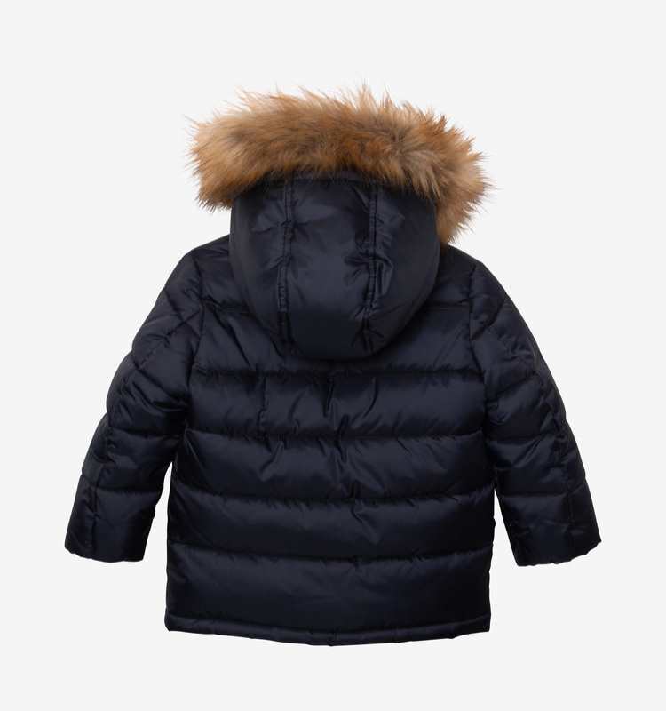 Parka bébé garçon marine et marron Catimini