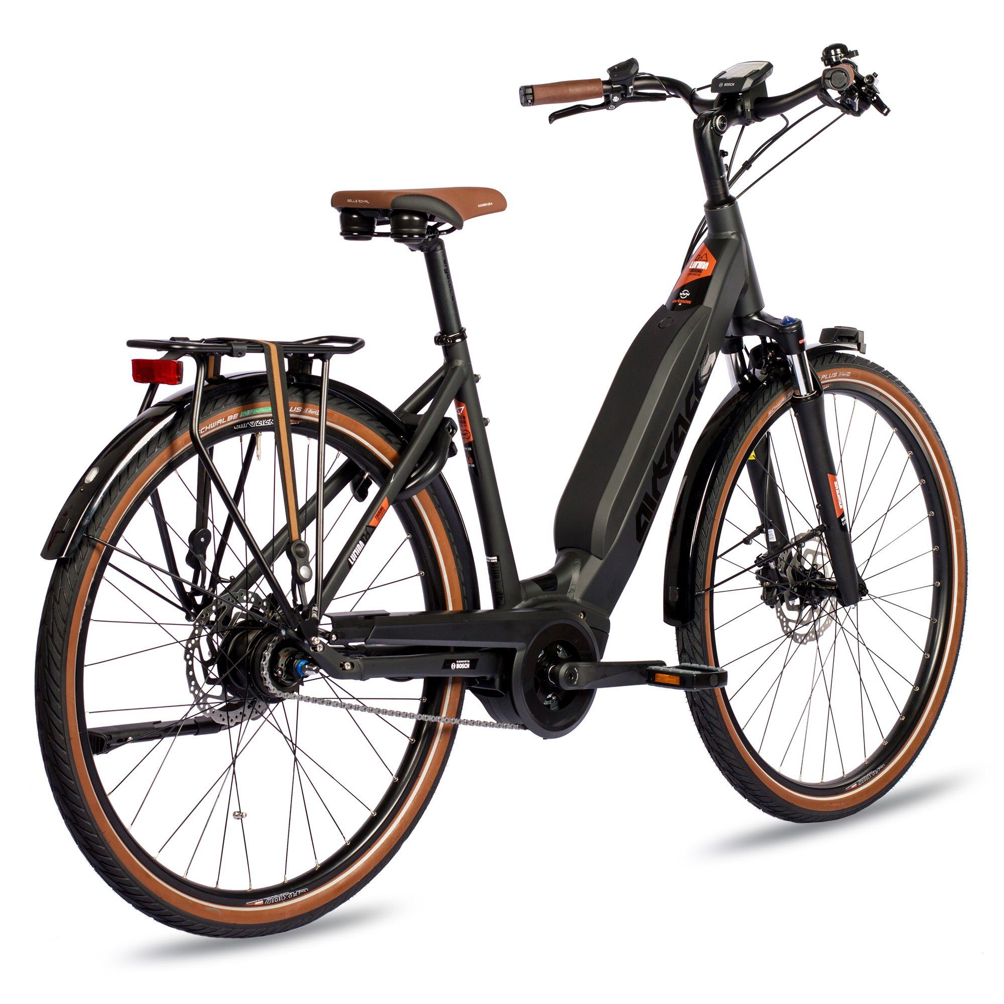 Airtracks E-Bike 28 Zoll Damen E-Bike BOSCH City LS LUMINA ACTIVE PLUS LINE 500 Wh, 8 Gang, Nabenschaltung, Mittelmotor, 500 Wh Akku, City Low Step Fahrrad SHIMANO NEXUS 8 45cm 50cm - 2023