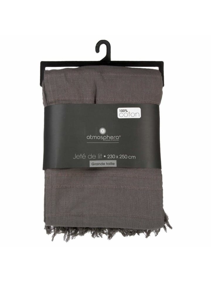 Atmosphera Créateur d'intérieur Tagesdecke in anthrazitfarben günstig kaufen onesize