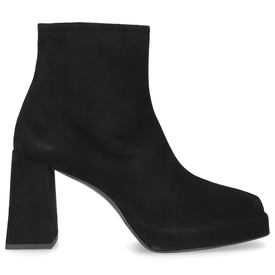 EN AVANT - Klassische Stiefeletten 3023 Veloursleder - schwarz