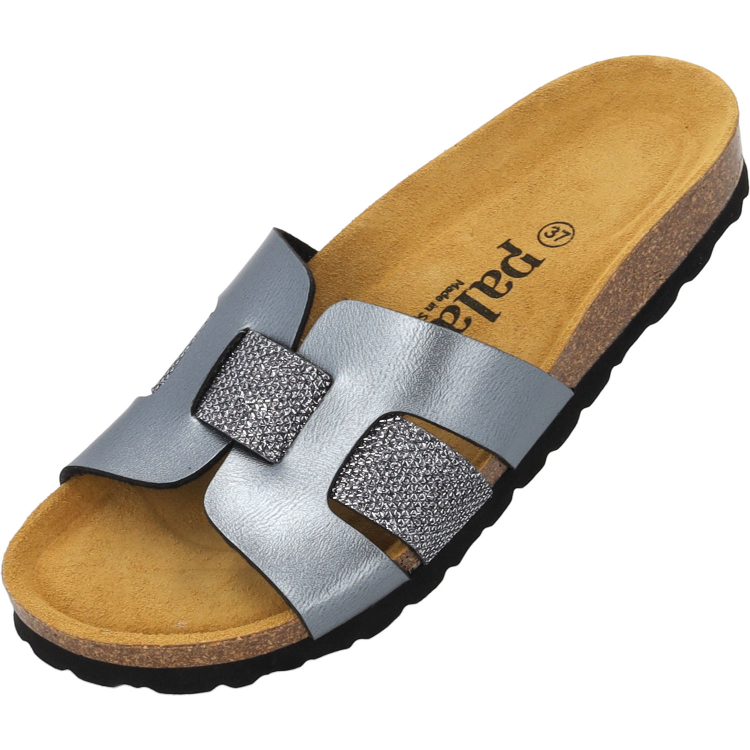 Palado Crisui, Pantoletten, Damen, Grau Metallic