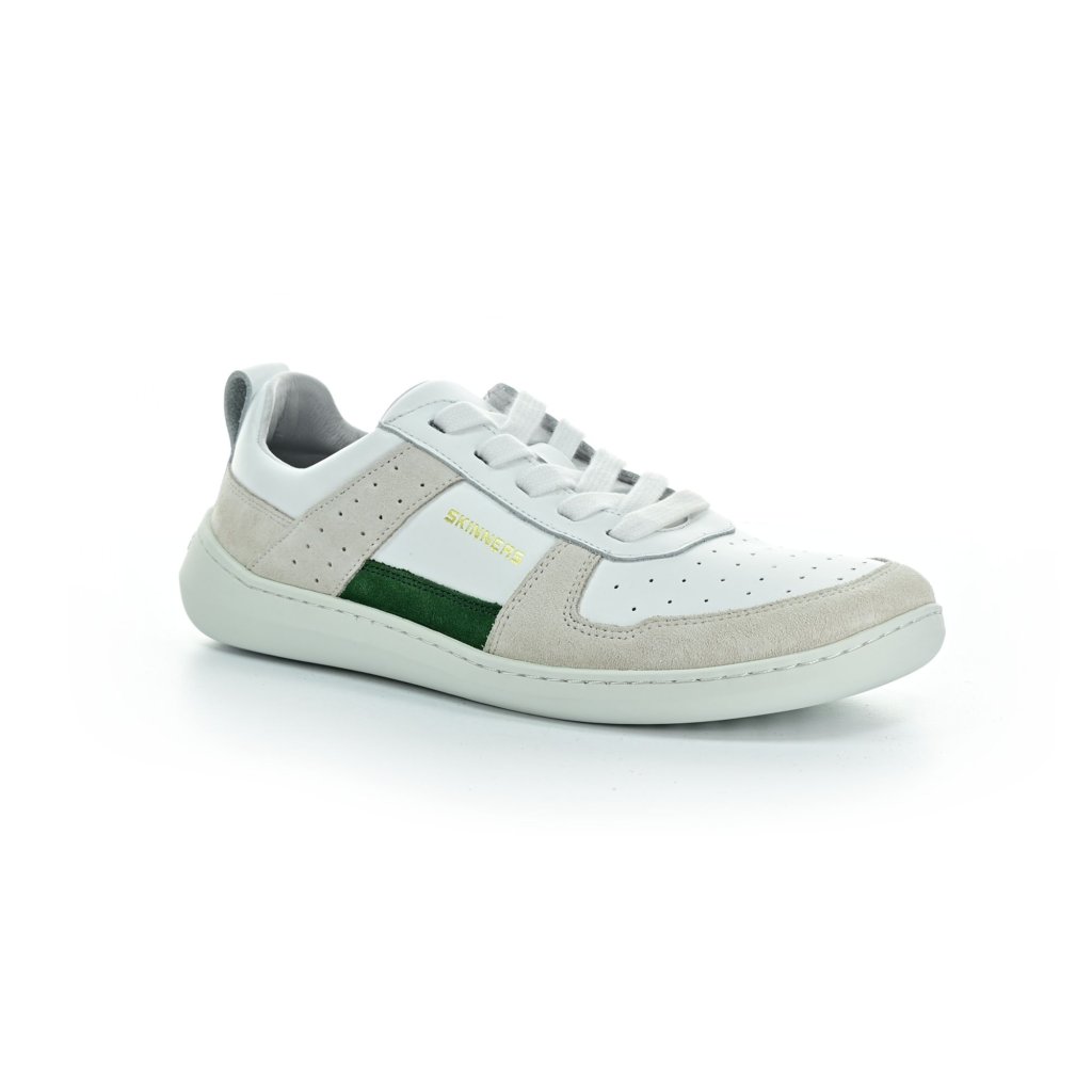 Skinners Oldschooler Leather Green/White Barfußschuhe