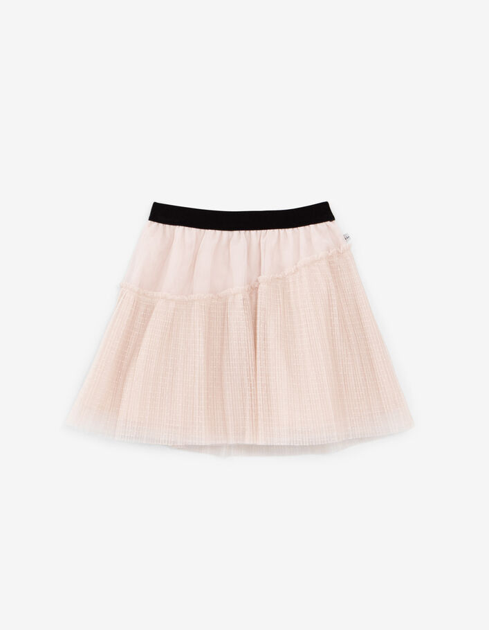 Jupe beige en tulle fille