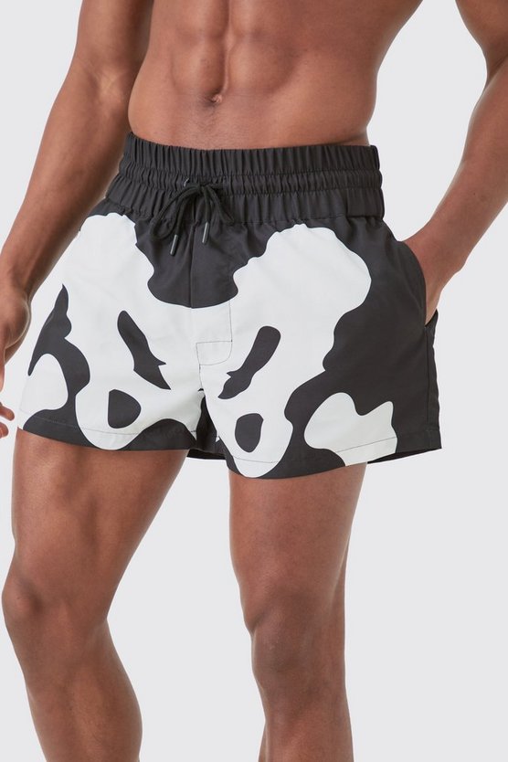 Badehose mit Skelett-Print