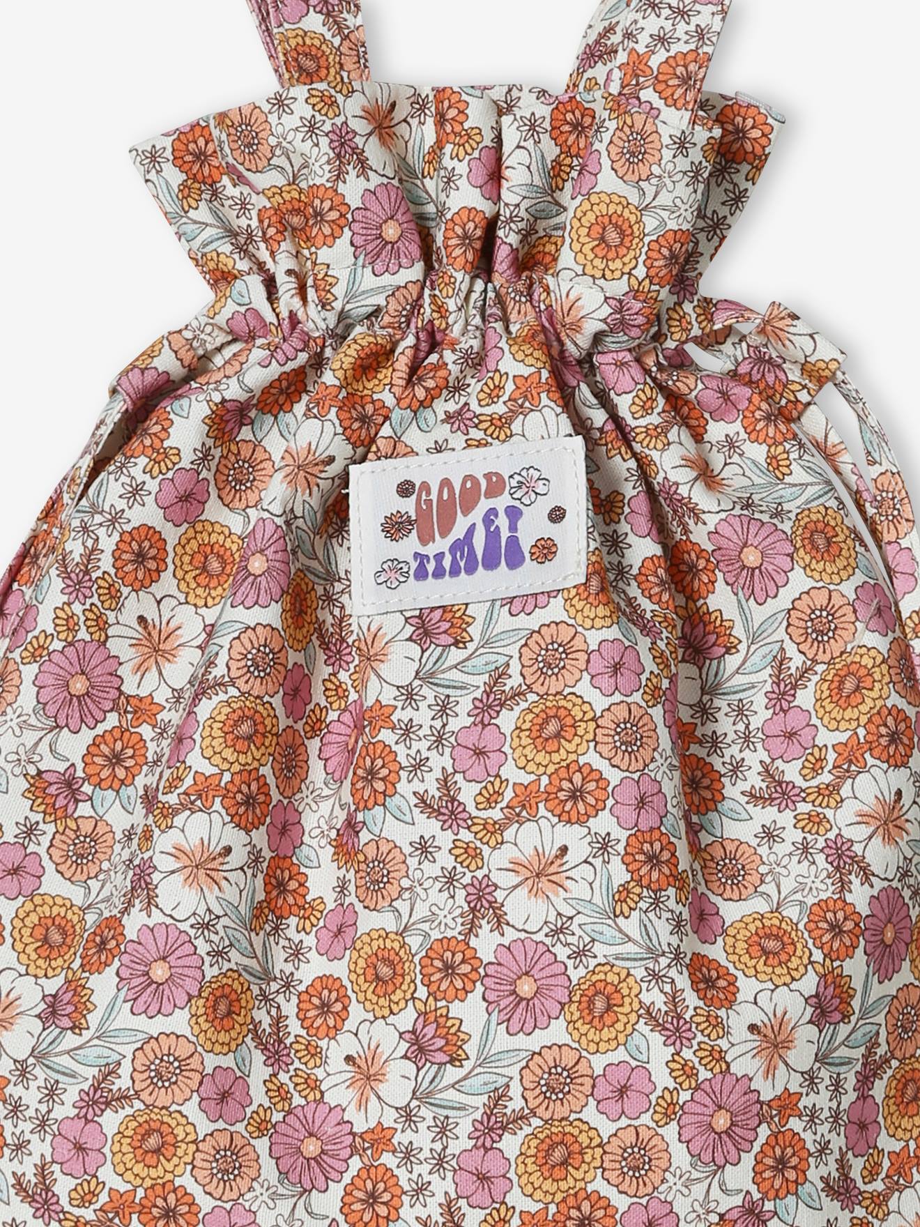 Vertbaudet Mädchen Stofftasche - rosa aprikose